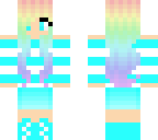 blue and rainbow