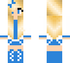 blue cute girl