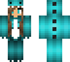 blue dino girl