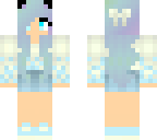 blue haired cat person