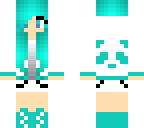 blue panda girl