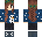 blue sweater winter girl