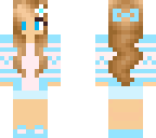 blue winter girl
