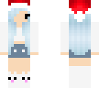 chibi santa hat girl