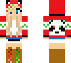 christmas panda girl