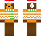christmas waffle bear