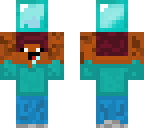 dumb idiot holding a diamond block