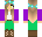 girl with blue flowers