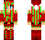 green and red head girl