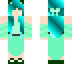green-blue cat girl