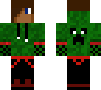 green hoodie