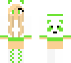 green panda girl