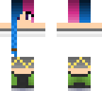 half colored hair girl