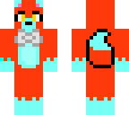orange fox with bow tie 
