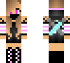 pink and white ninja