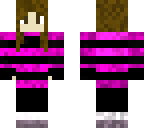 pink striped girl