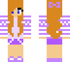 purple ginger girl