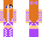purple ginger girl