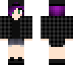 purple goth girl