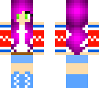 purple winter girl