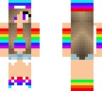 rainbow girl hat