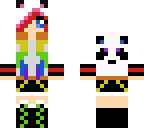 rainbow panda girl