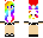 rainbow santa girl