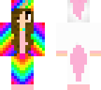 rainbow unicorn in the front