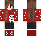 red sweater winter