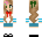 school girl with a flower