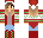 short hair christmas girl