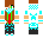 blue christmas gamer girl