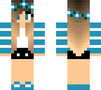 blue flower crown girl