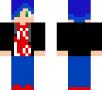blue haired boy
