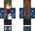 blue sweater winter snoman with hat