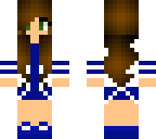 brunette blue tomboy