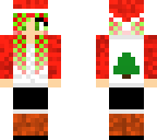 checker-hair christmas girl