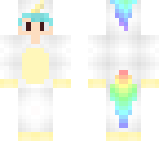 edit of a unicorn onesie