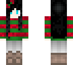 emo christmas girl