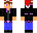 epic ender dude with santa hat