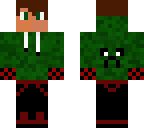 green hoodie
