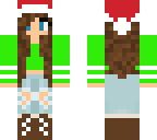 green santa girl