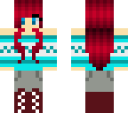 hera in blue winter sweater
