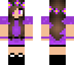 purple flower girl