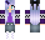 purple winter girl