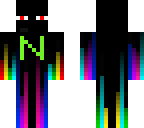 rainbow ender man with an n