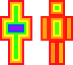 rainbow person