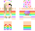 rainbox cupcake skin edit