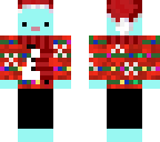 weird blue xmas monster 