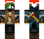 assassin girl with a strip of green hair